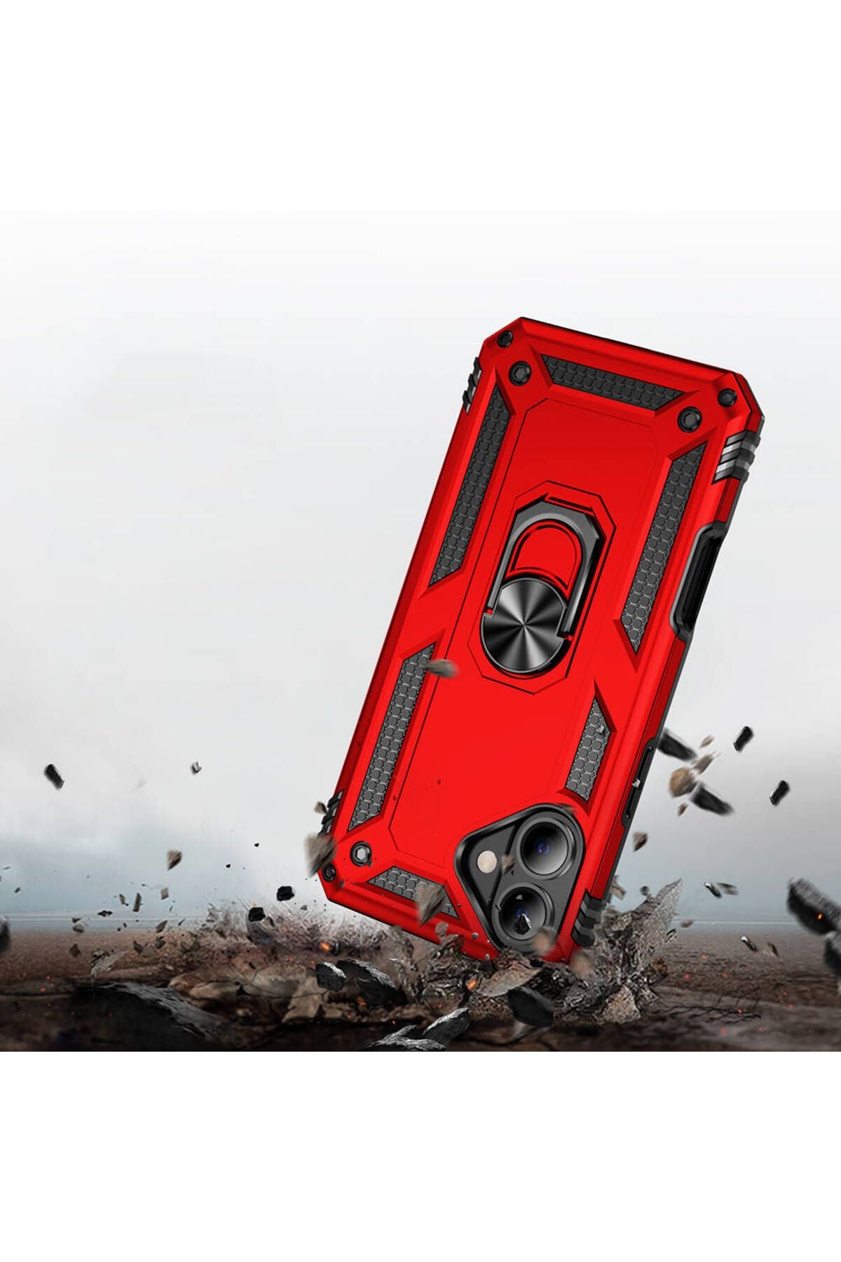 Apple iPhone 16 Kılıf Zore Vega Kapak-Kırmızı