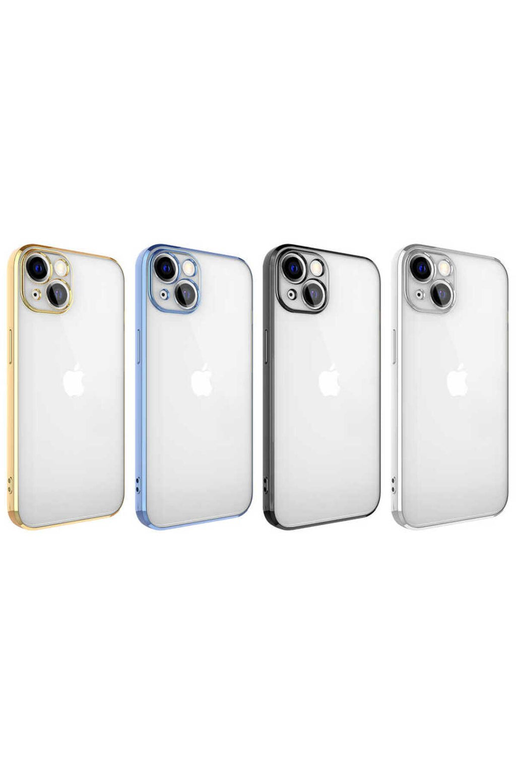 Apple iPhone 13 Kılıf Zore Glitter Full Renkli Silikon Kapak