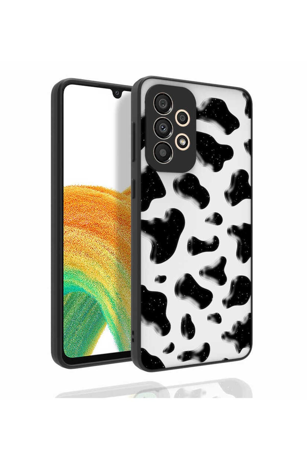 Galaxy A33 5G Kılıf Desenli Kamera Korumalı Parlak Zore Nora Kapak - NO5