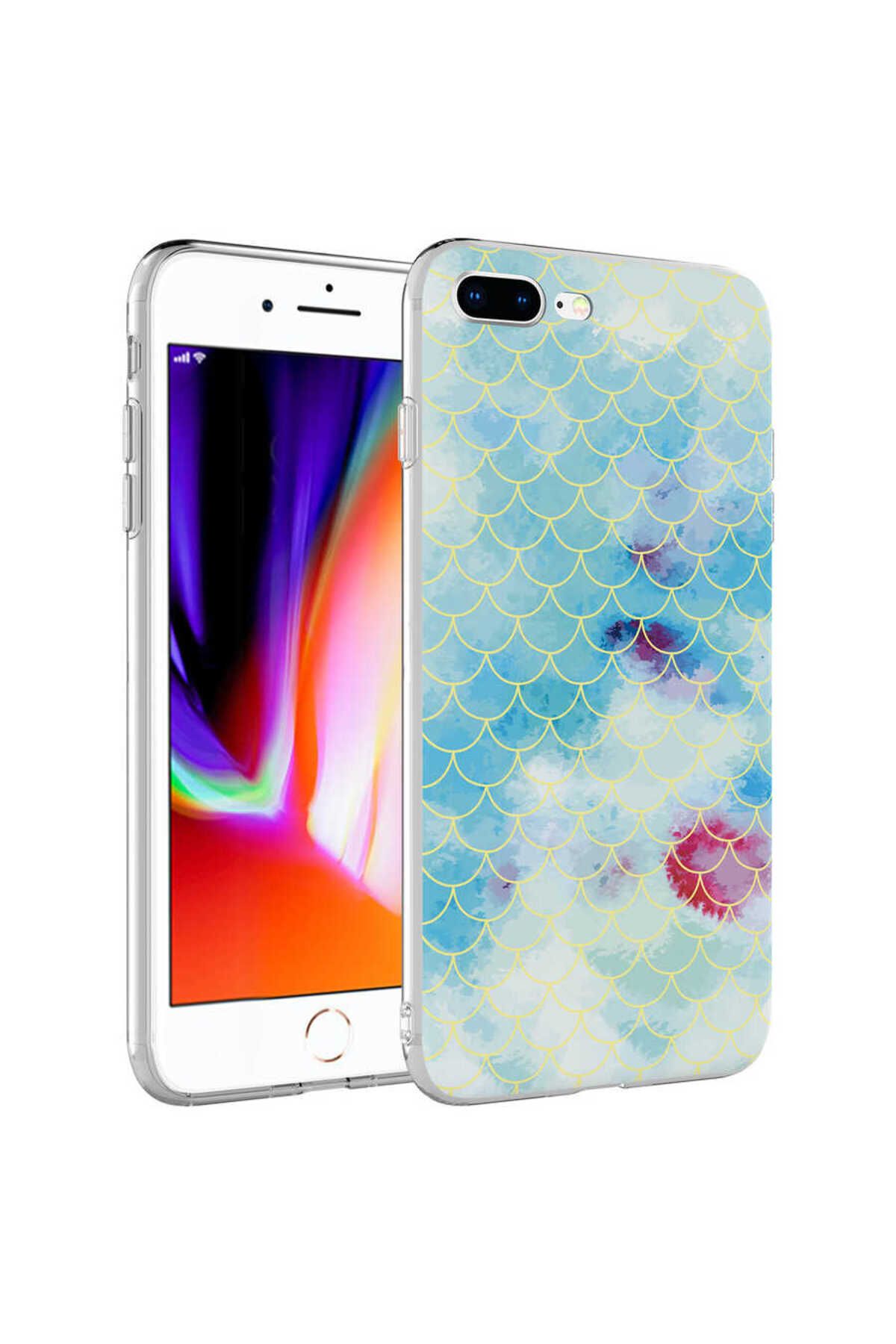 iPhone 8 Plus Kılıf Zore Bella Kapak - Mavi