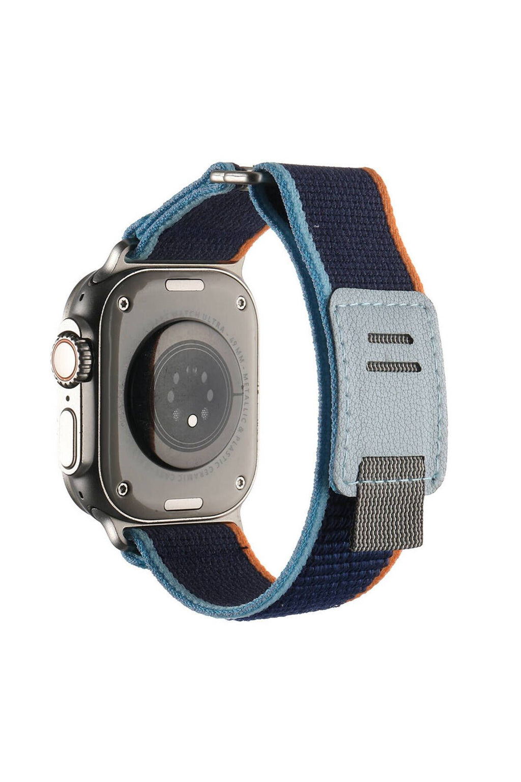 Apple Watch Ultra 49mm Hasır Kordon Zore KRD-106 Strap Kayış-Siyah-Gri