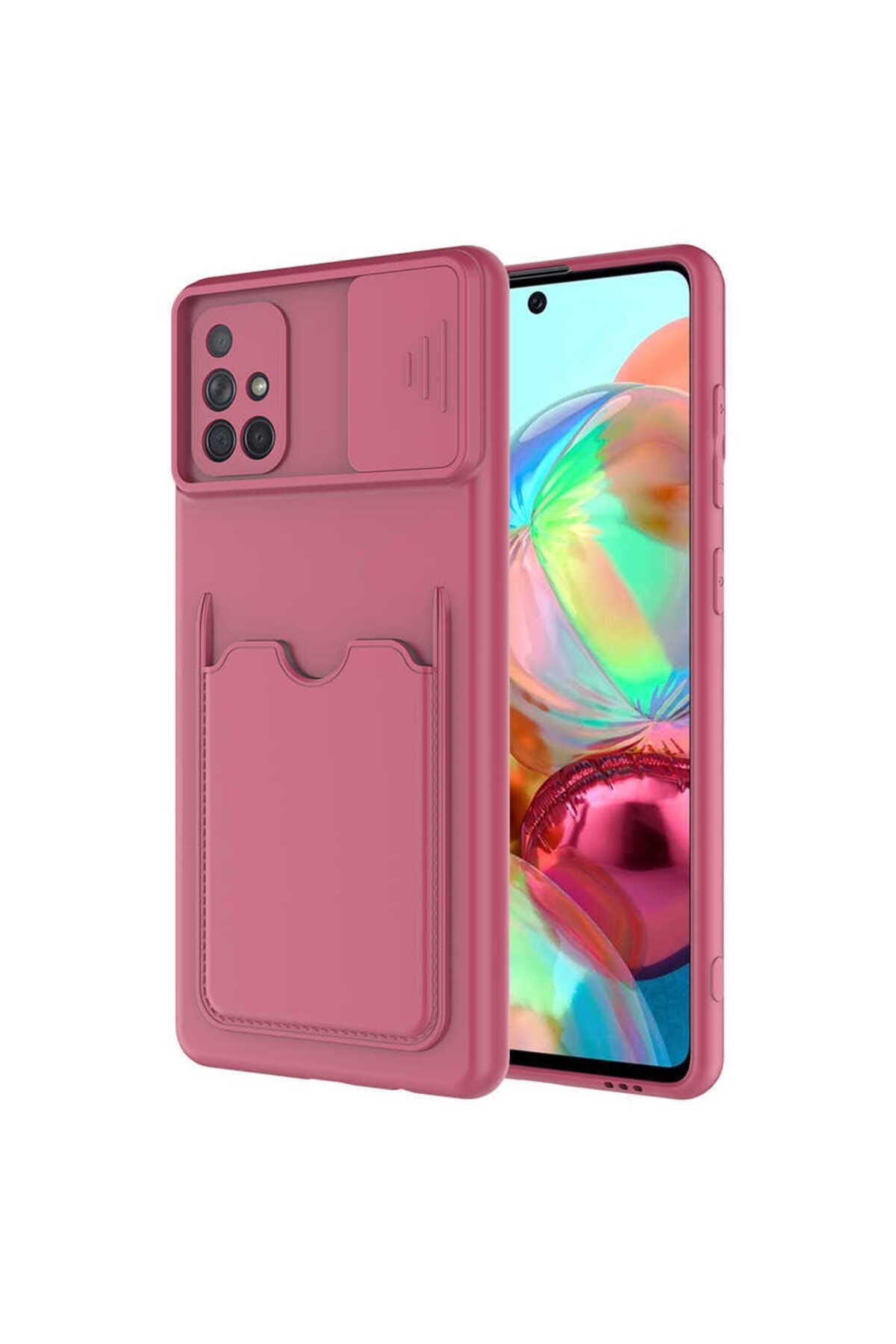 Galaxy A51 Kılıf Zore Kartix Kapak - Koyu Mor