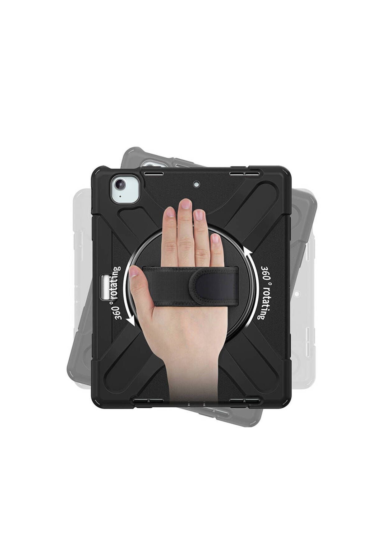 iPad Air 13 2024 Zore Defender Tablet Silikon - Siyah