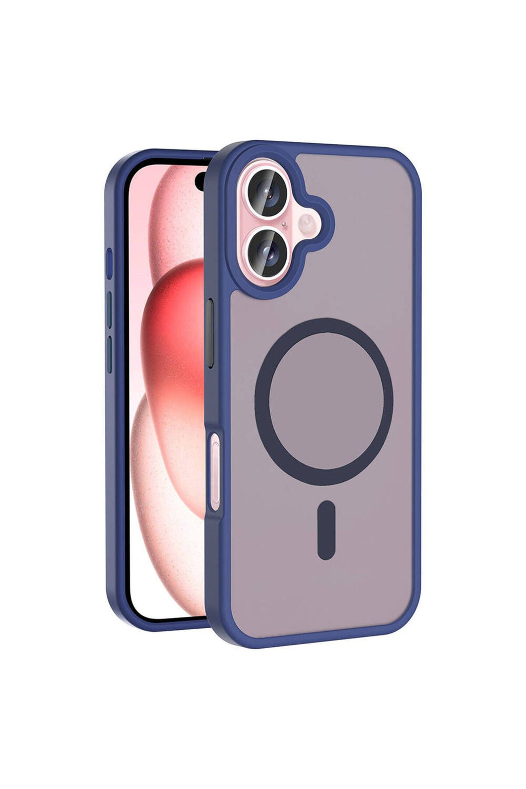 iPhone 16 Plus Kılıf Magsafe Şarj Özellikli Mat Arka Yüzey Zore Sio Kapak-Lila