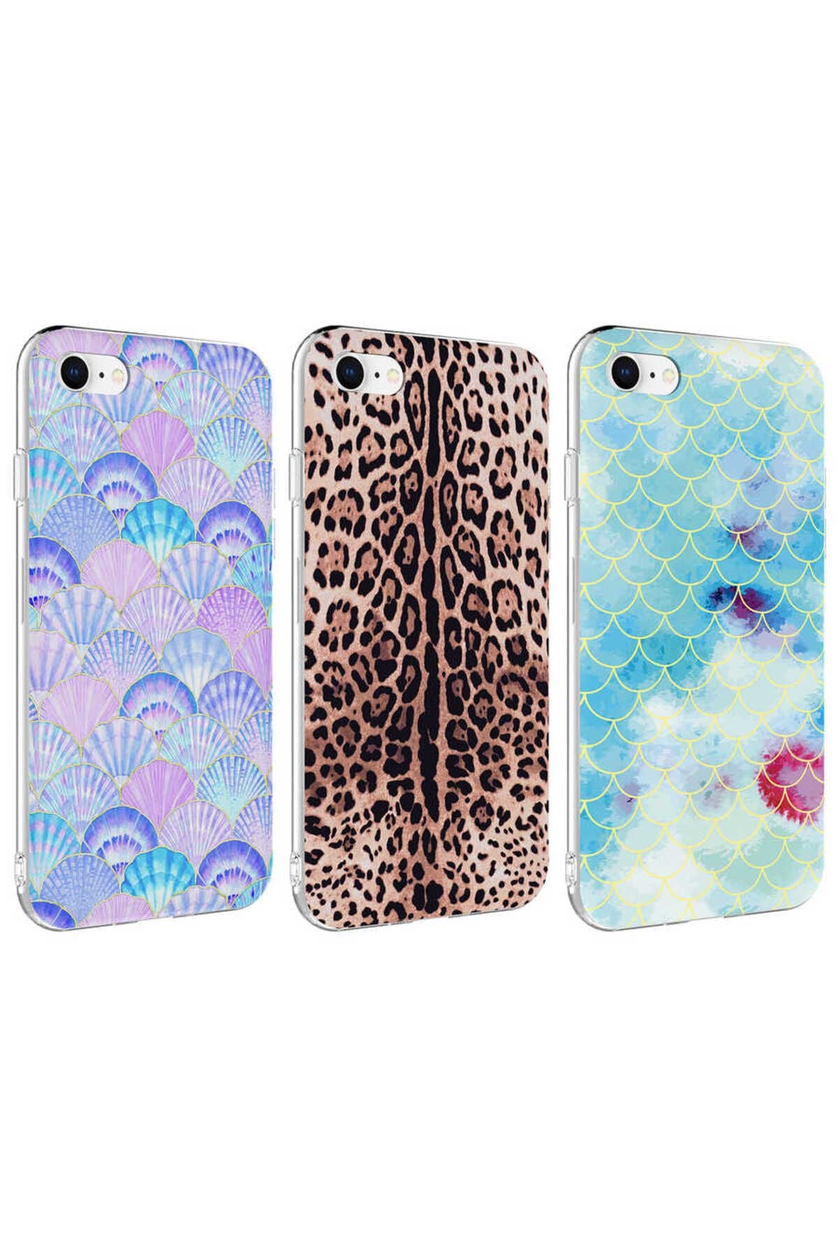 iPhone SE 2022 Uyumlu Zore Bella Kılıf-Leopar