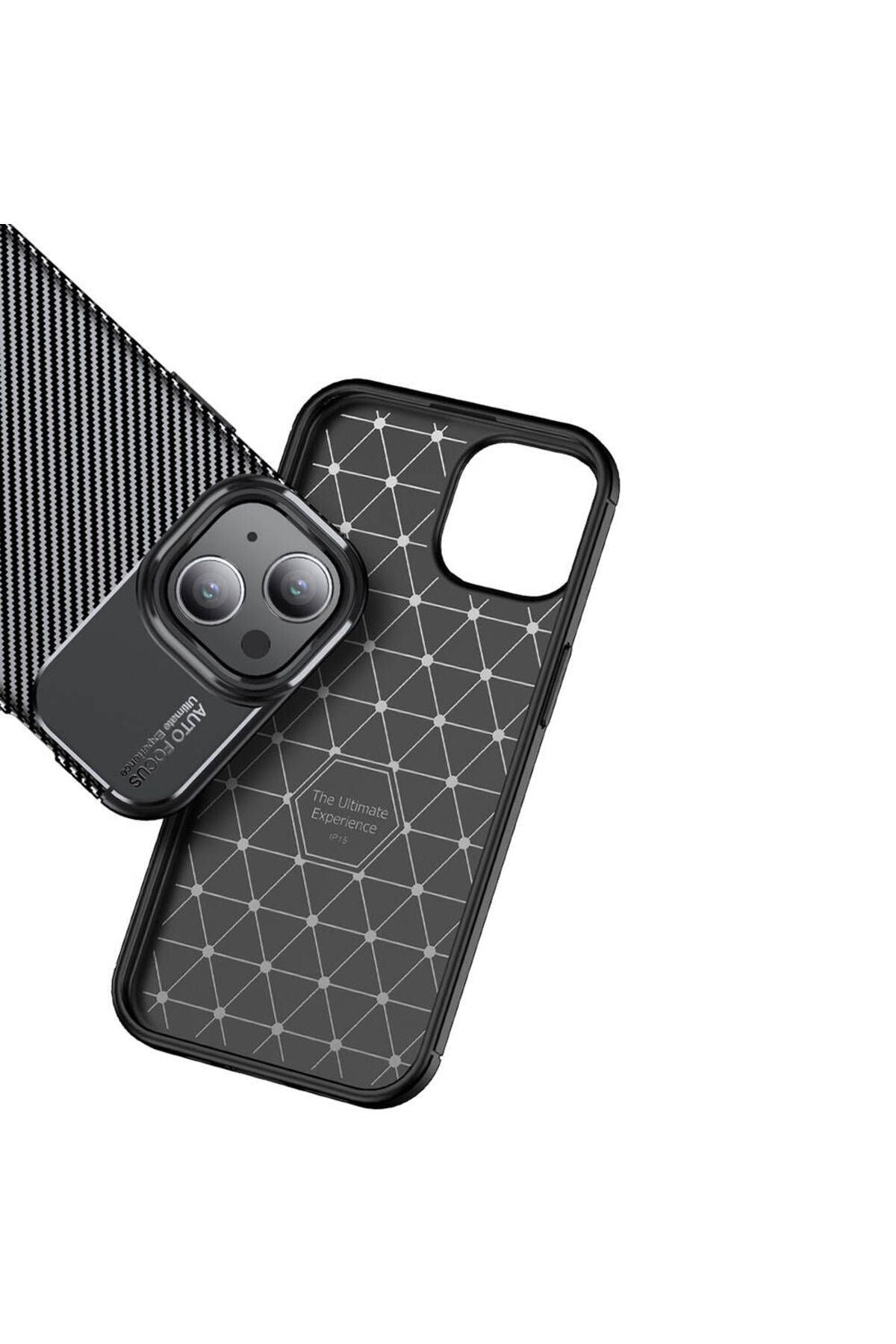 iPhone 15 Uyumlu Zore Negro Silikon Kılıf-Siyah