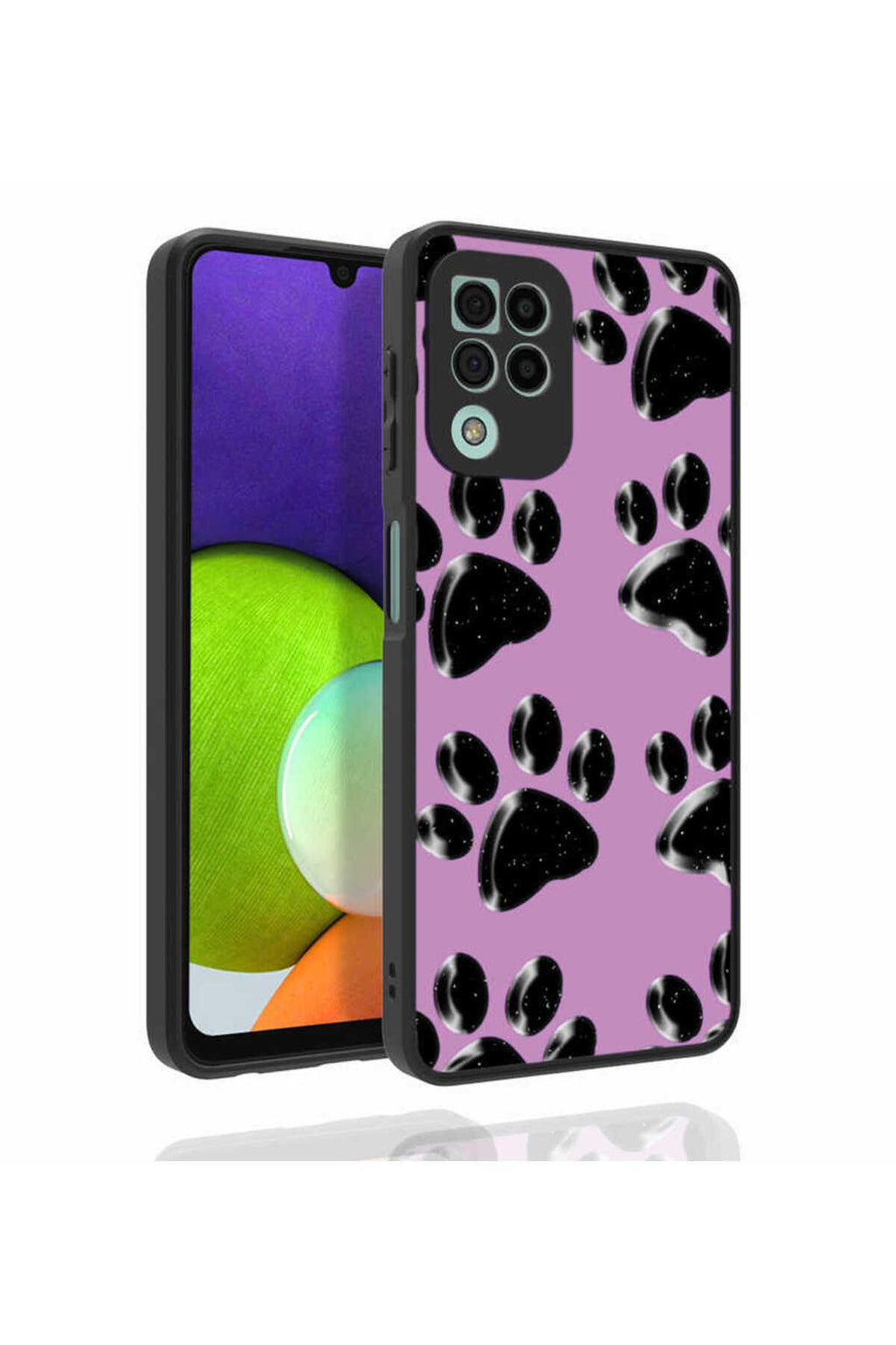 Galaxy A22 4G Kılıf Desenli Kamera Korumalı Parlak SVL Nora Kapak - NO1