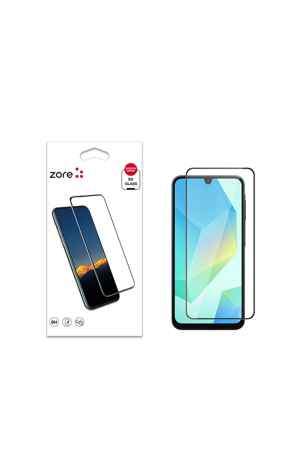 Galaxy A16 Uyumlu Zore Kenarları Kırılmaya Dayanıklı Cam Ekran Koruyucu