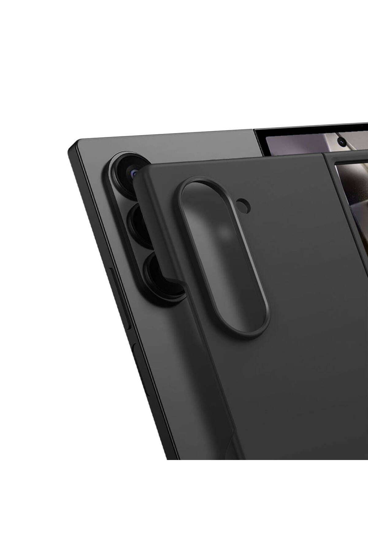 Galaxy Z Fold 6 Kılıf Zore Sert Kıpta Kapak-Gri