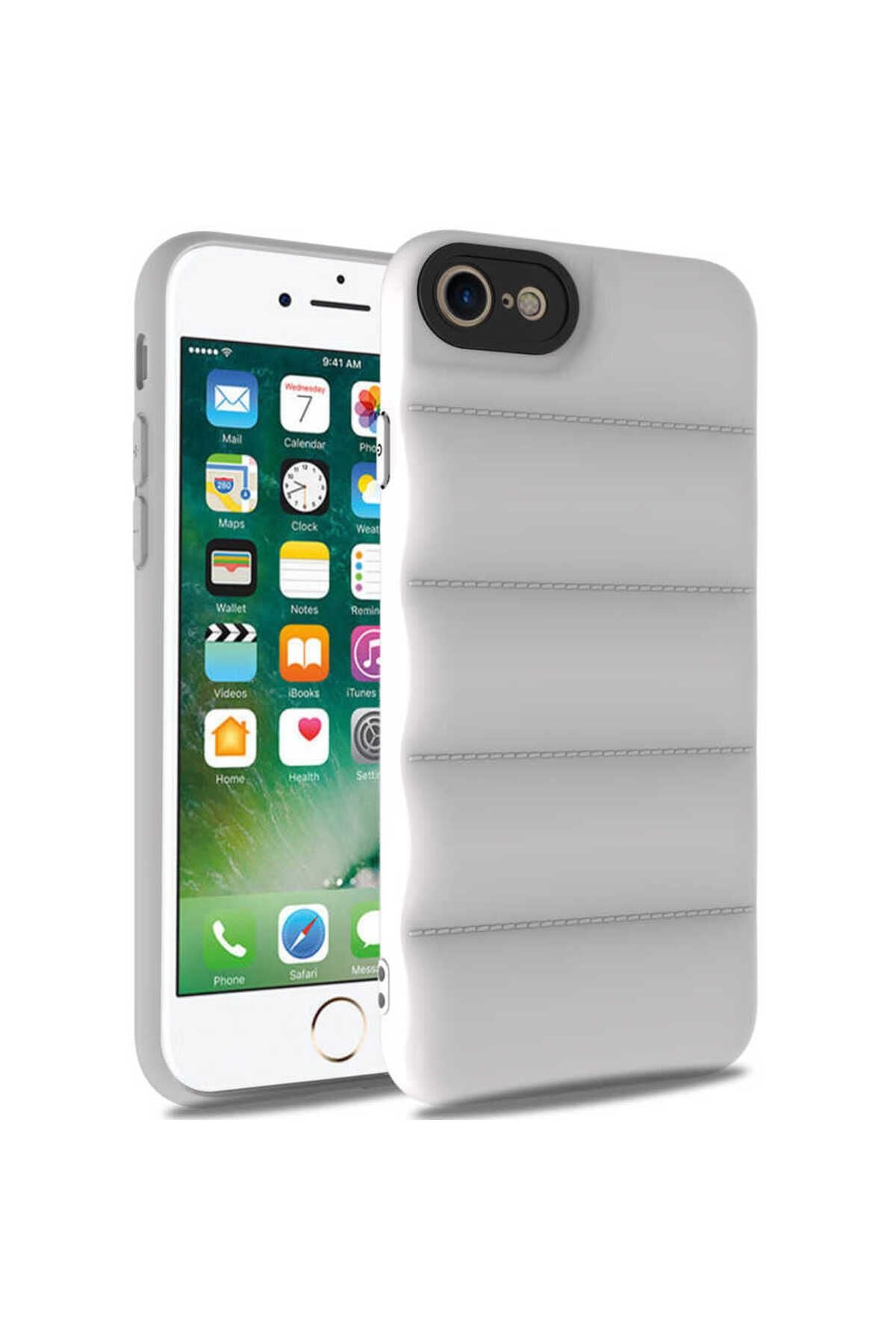 iPhone SE 2022 Uyumlu Zore Kasis Kılıf-Beyaz
