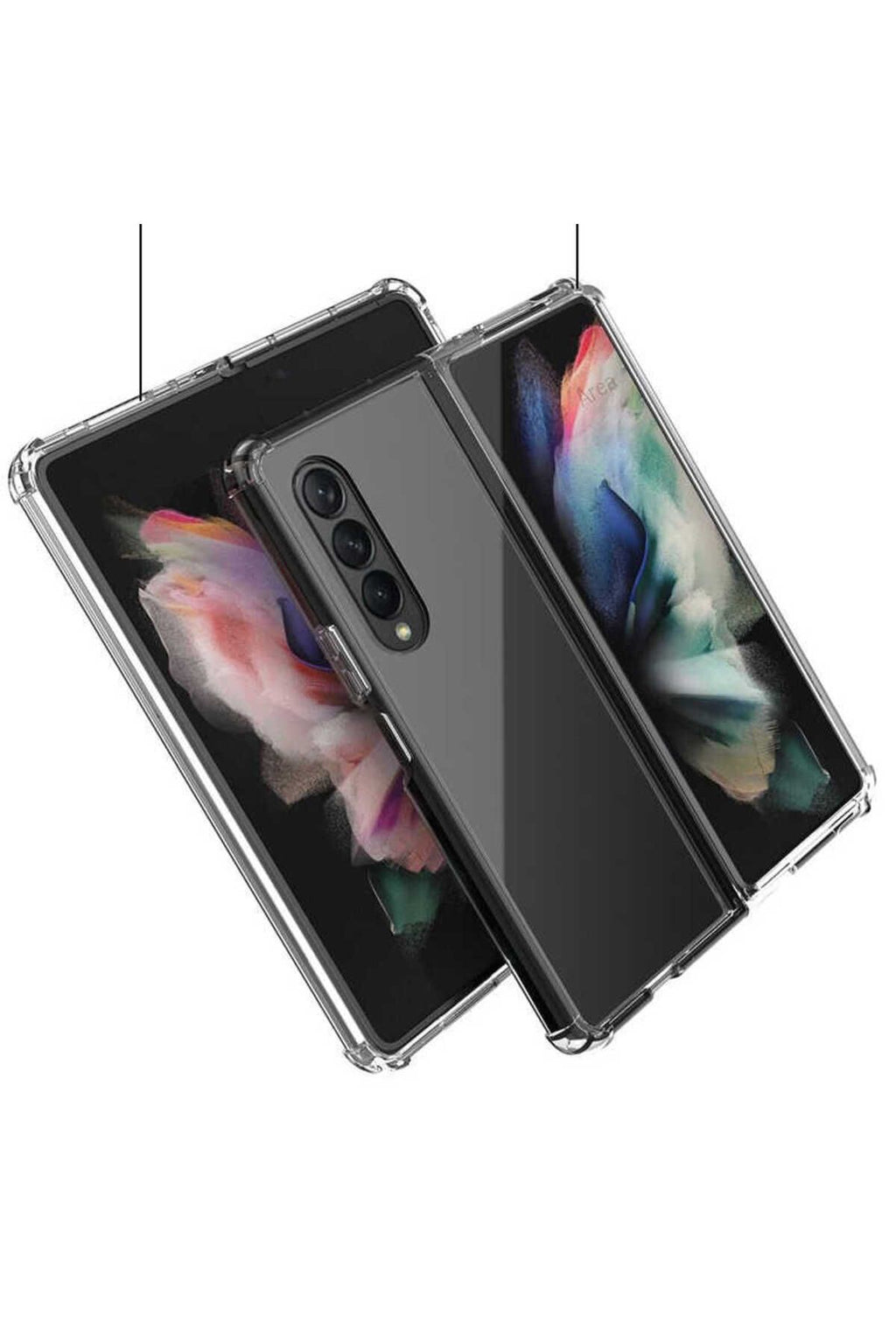 Galaxy Z Fold 4 Uyumlu Zore Nitro Anti Shock Silikon-Renksiz