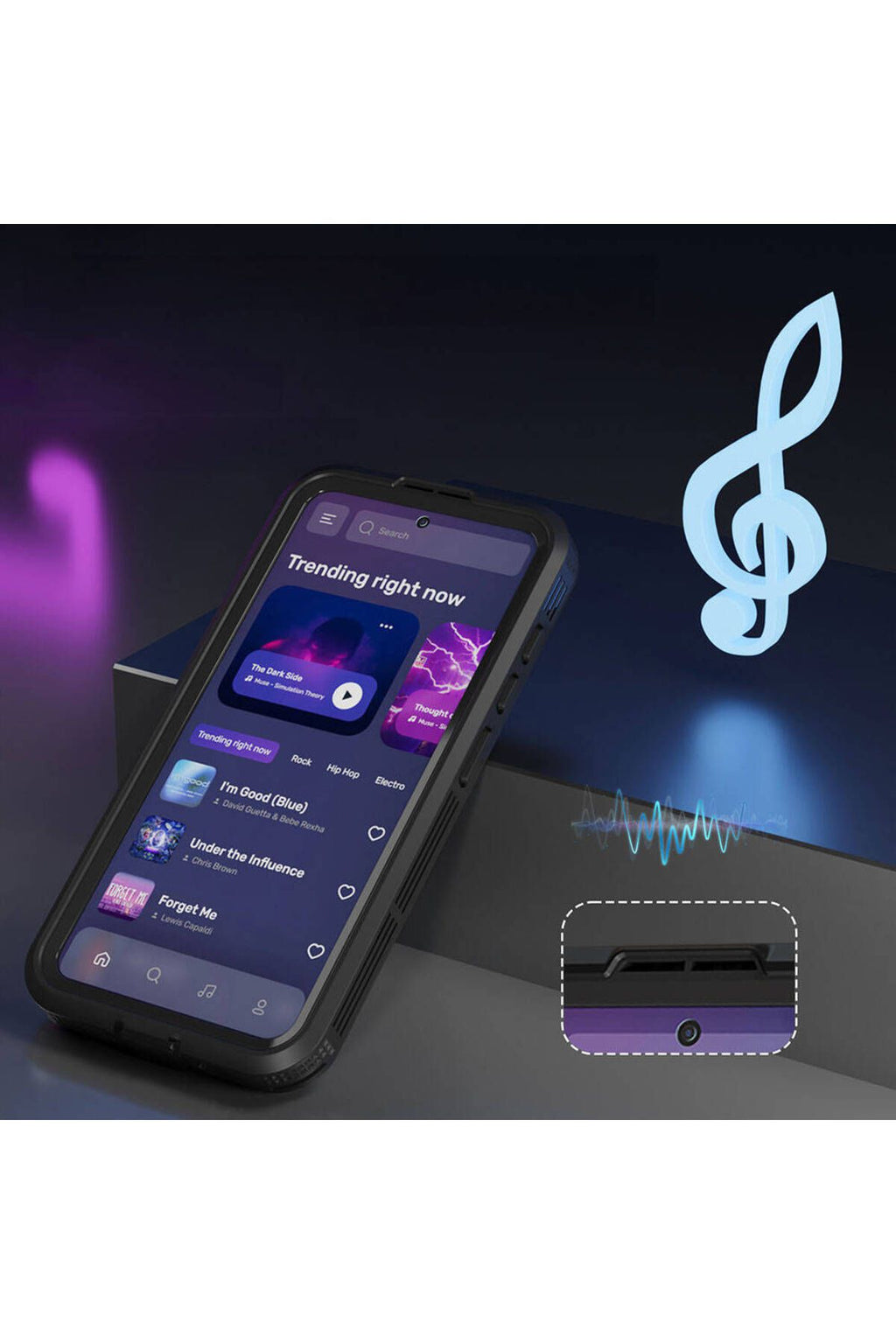 Galaxy S24 Kılıf Magsafe Şarj Özellikli 1-1 Su Geçirmez Kılıf - Siyah