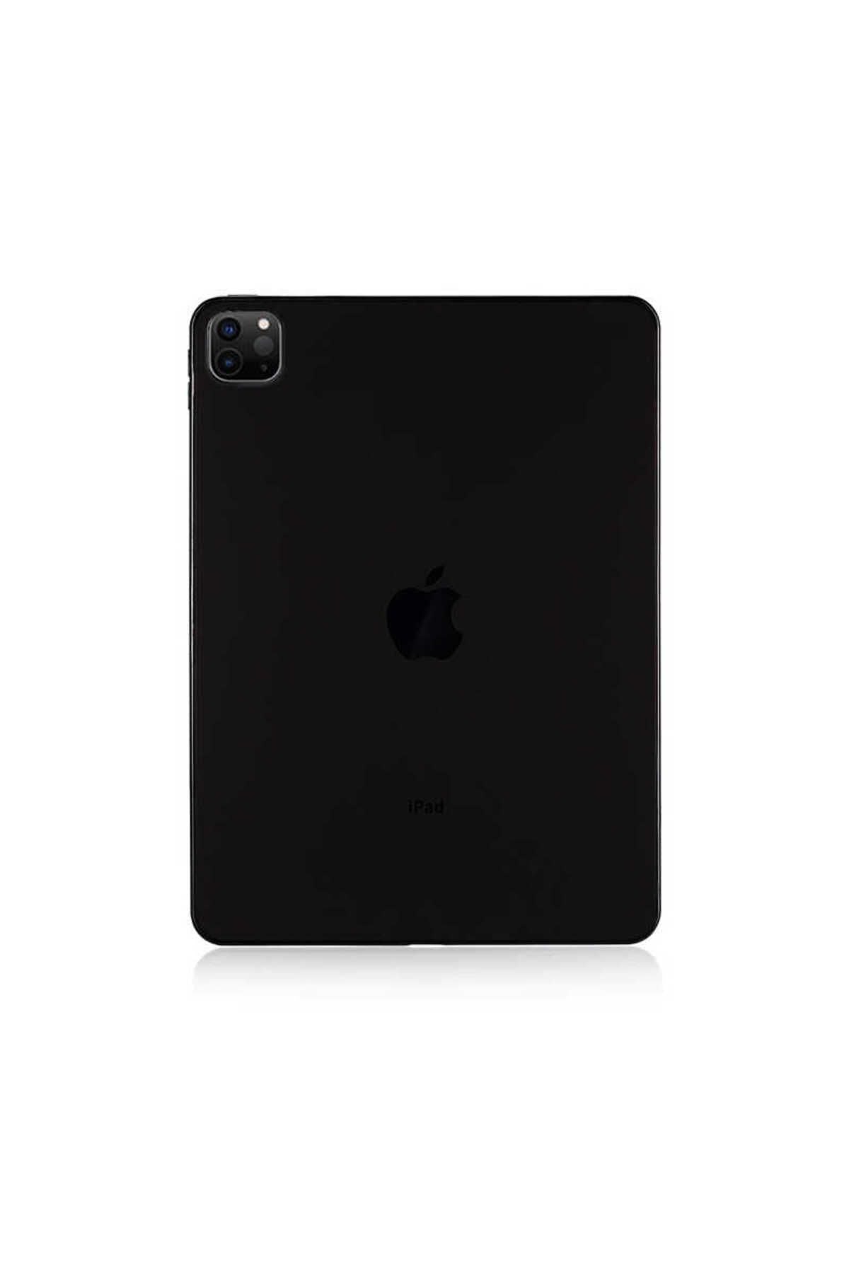 iPad Pro 12.9 Pro 2020 (4.Nesil) - Uyumlu Uyumlu Zore Tablet Süper Silikon Kapak-Renksiz