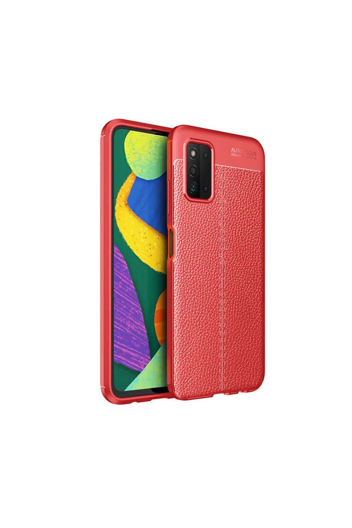 Galaxy A03S Kılıf WNX Niss Silikon Kapak - Kırmızı