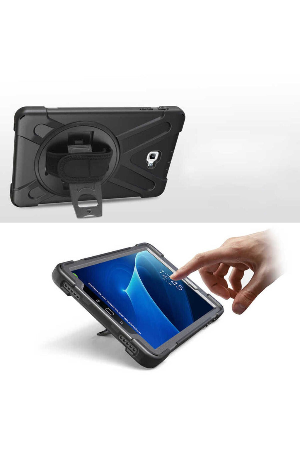 Galaxy Tab A T580 10.1 Zore Defender Tablet Silikon - Siyah