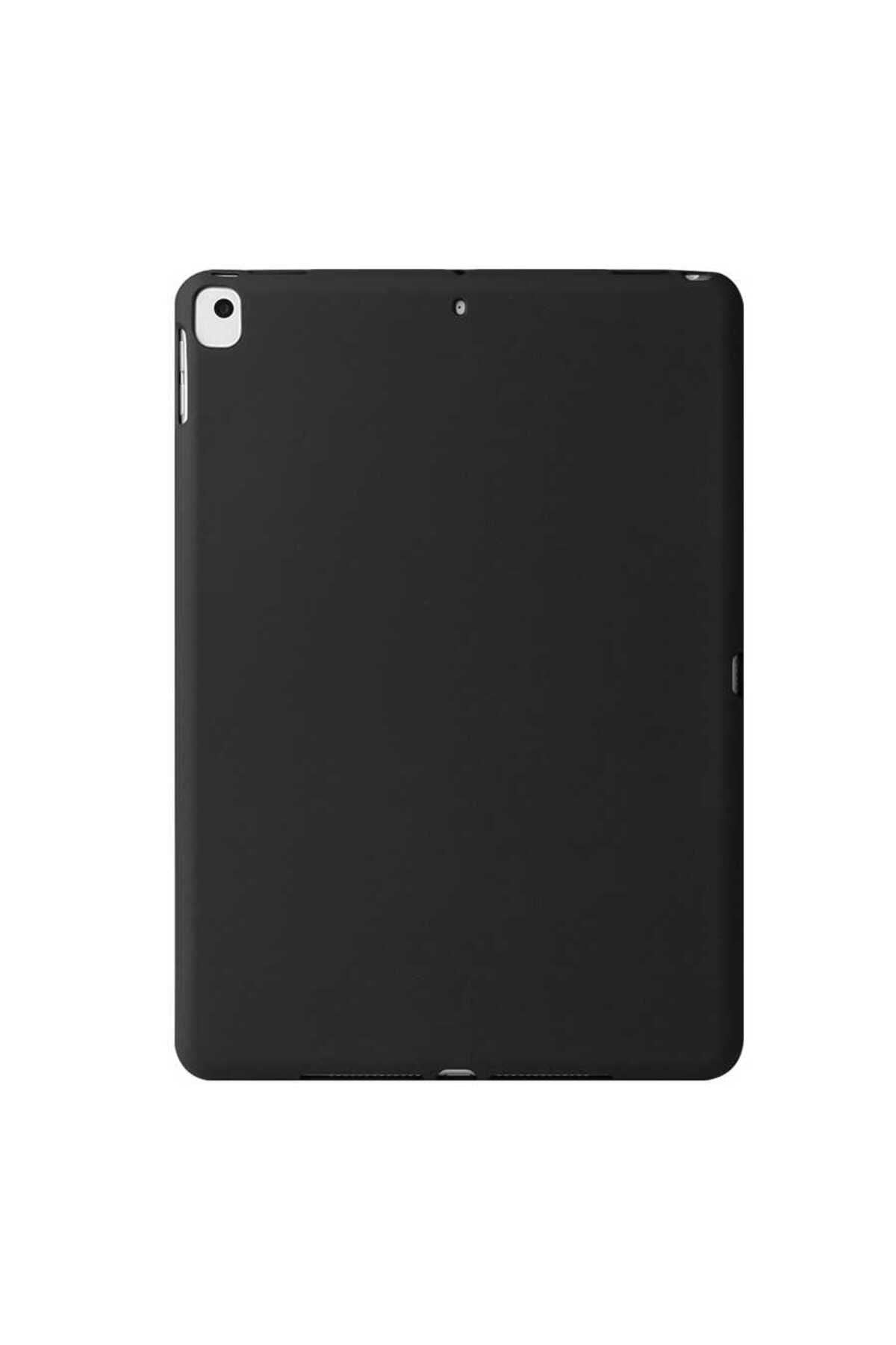 iPad 9.7 2018 (6.Nesil) - Uyumlu Uyumlu Zore Tablet Süper Silikon Kapak-Siyah