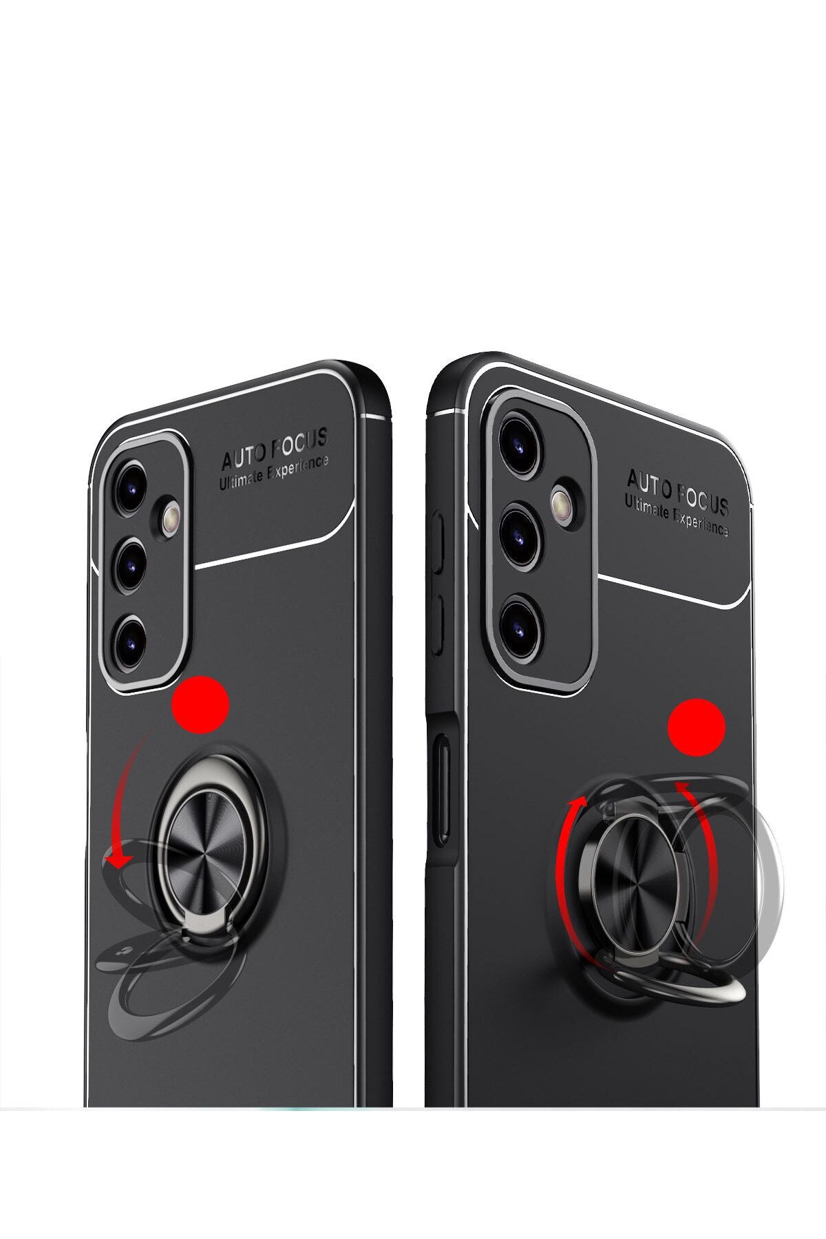 Galaxy A14 Kılıf Zore Ravel Silikon Kapak - Siyah