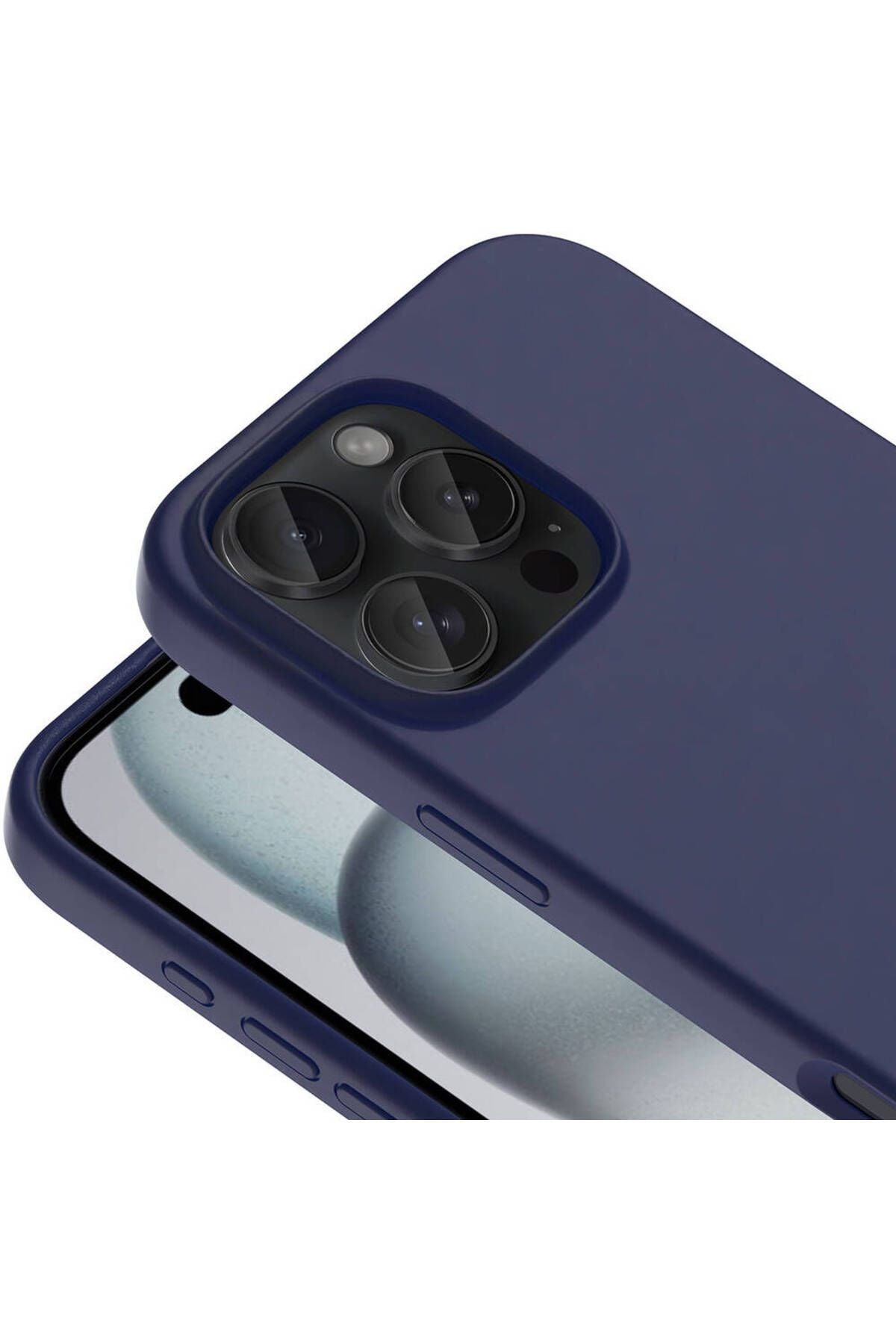 iPhone 16 Pro Kılıf Magsafe Şarj Özellikli Sıvı Teknolojili Silinebilir Sert Zore Kivi Kapak-Siyah