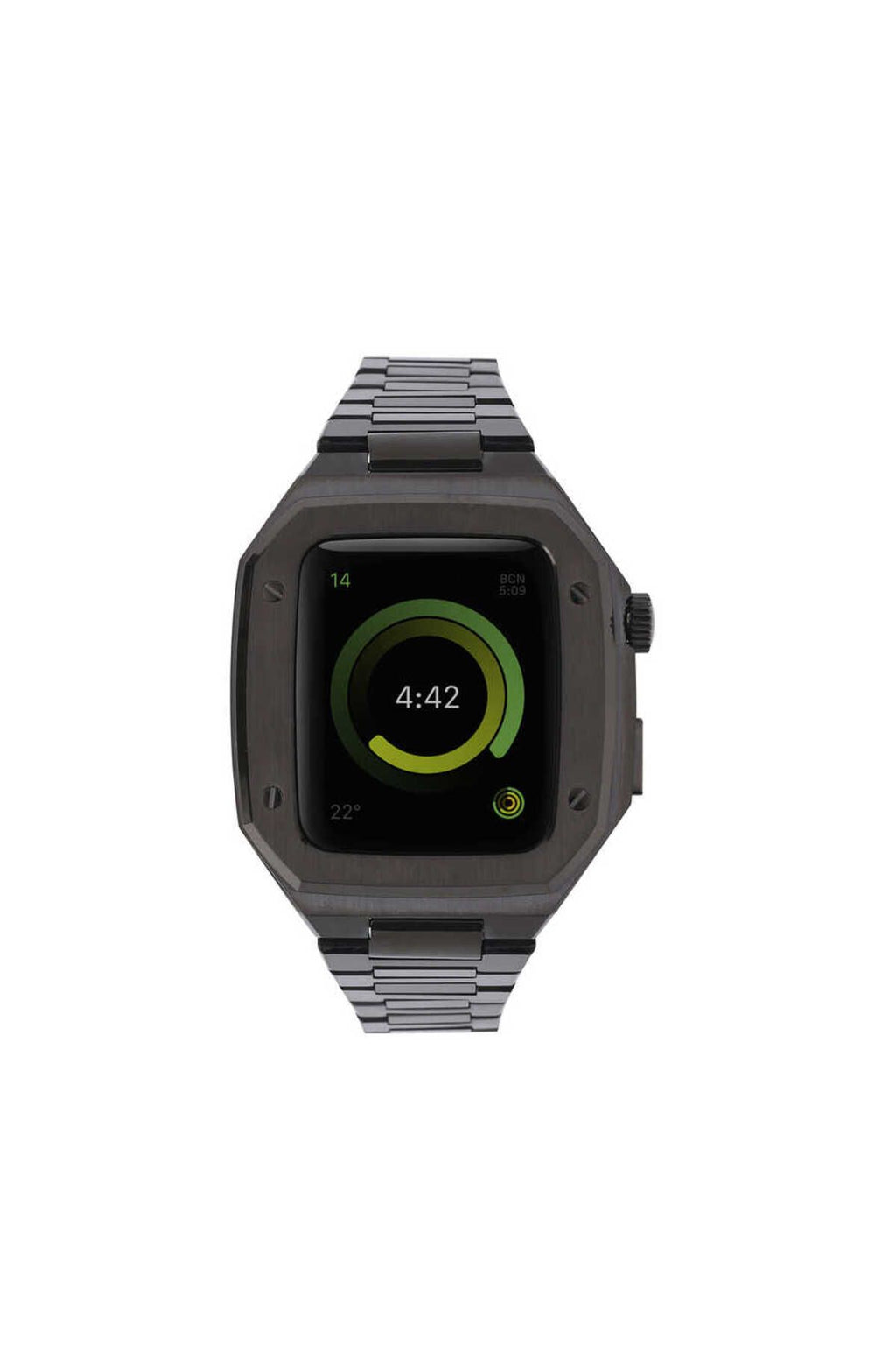 Watch 7 45mm Uyumlu KRD-64 Metal Zore Kordon-Siyah