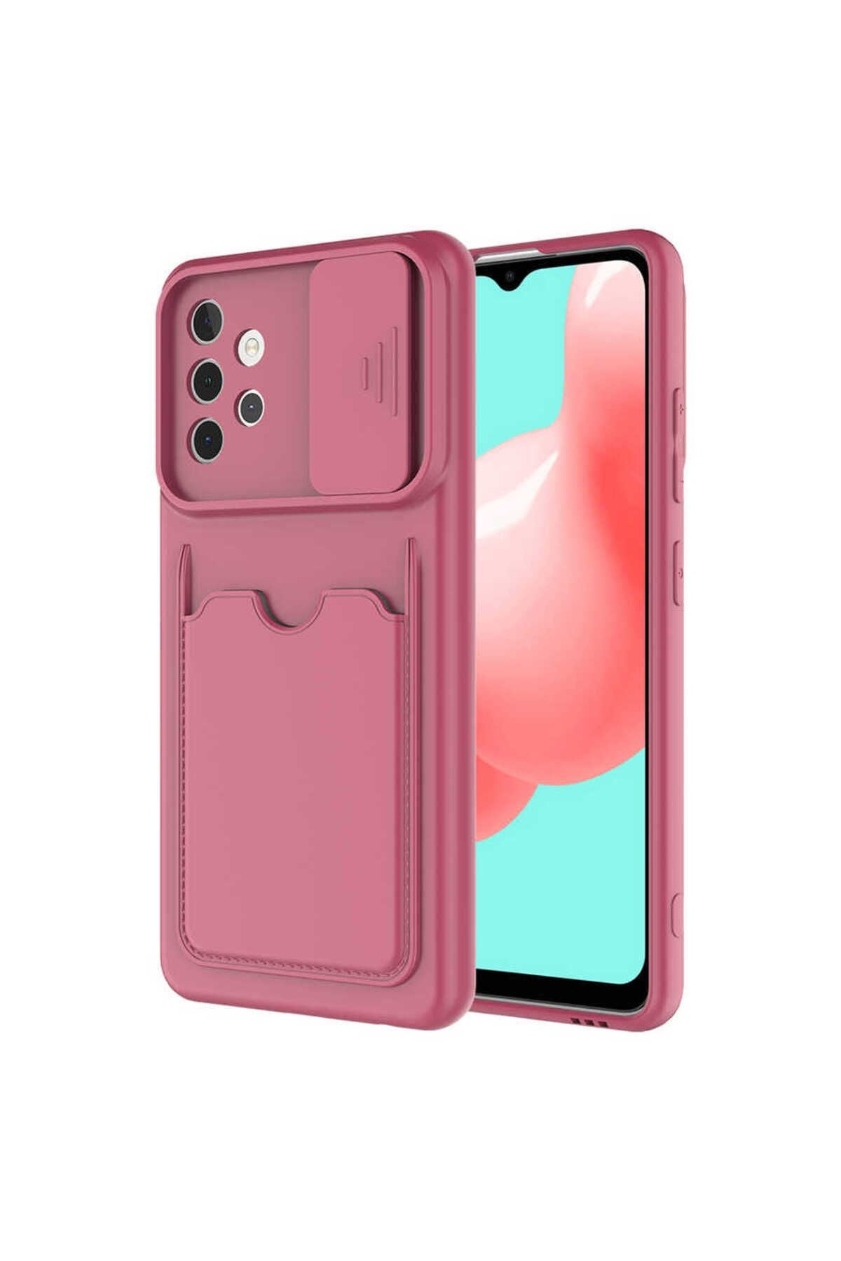 Galaxy A32 4G Kılıf Zore Kartix Kapak - Koyu Mor