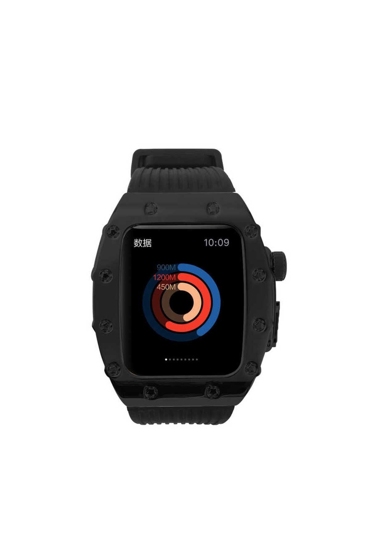 Watch 7 45mm Uyumlu KRD-65 Zore Kordon-Beyaz-Siyah
