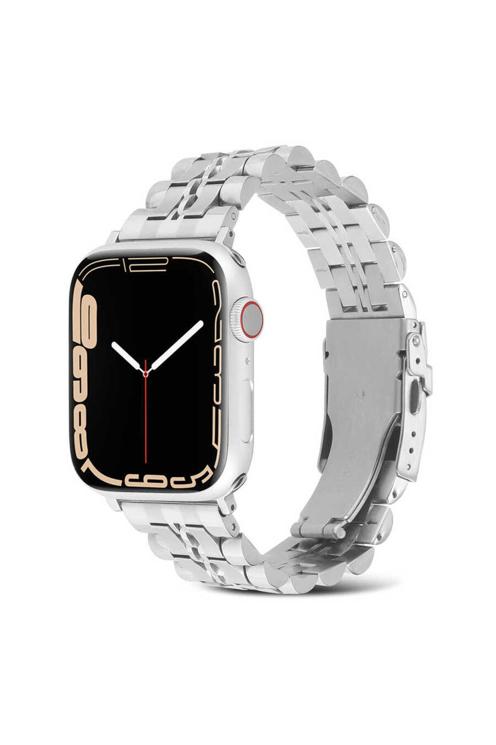 Watch Ultra 49mm Kordon Uyumlu KRD-54 Metal Strap Kayış CLO- Lacivert