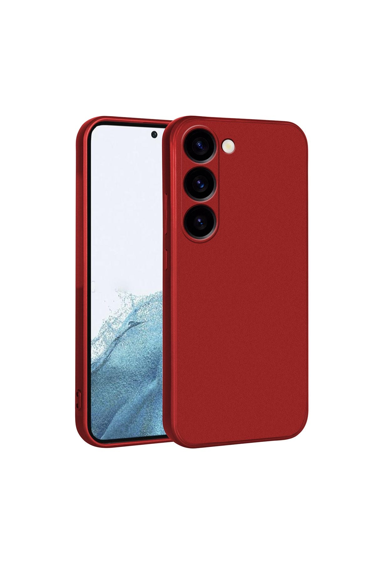 Galaxy S23 Uyumlu Zore Premier Silikon Kılıf-Kırmızı