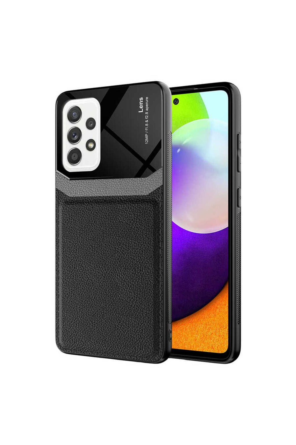 Galaxy A52 Kılıf Zore Emiks Kapak - Siyah