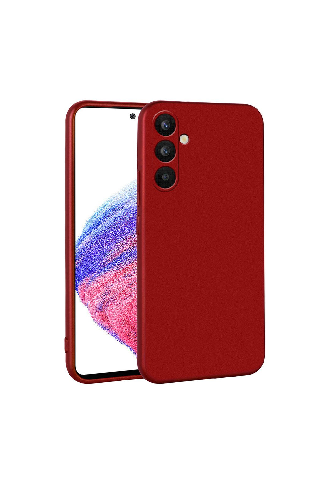 Galaxy A34 Kılıf Zore Premier Silikon Kapak - Kırmızı