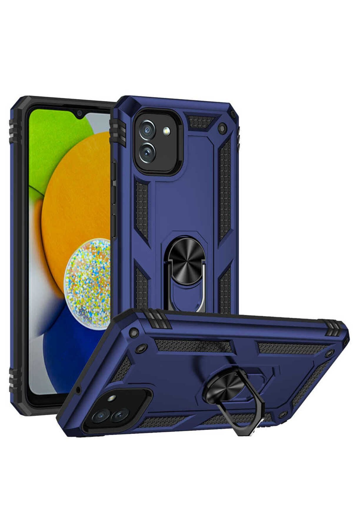 Galaxy A03 Kılıf Zore Vega Kapak - Mavi