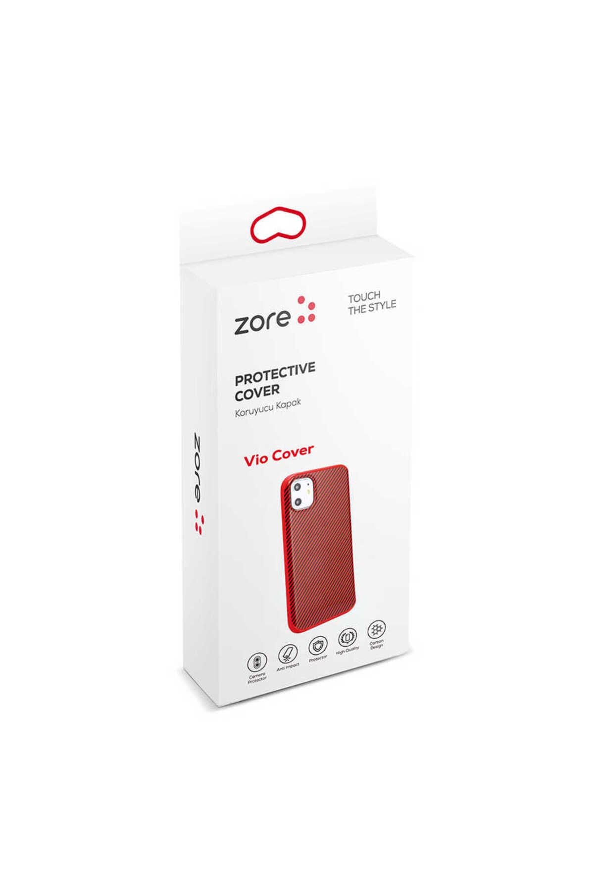 iPhone SE 2022 Uyumlu TCG Vio Kılıf-Kırmızı