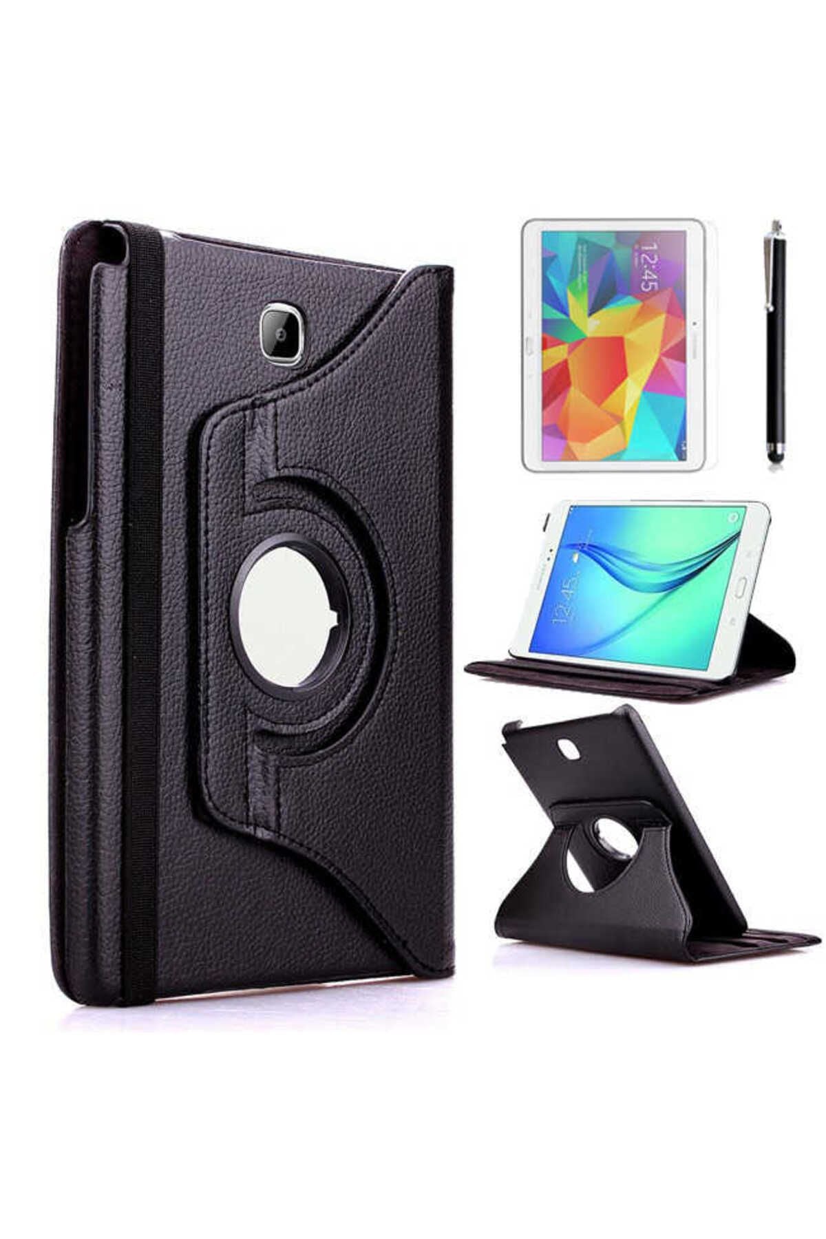 Galaxy Tab A 10.1 2016 P580  Uyumlu Zore Dönebilen Standlı Kılıf-Mor