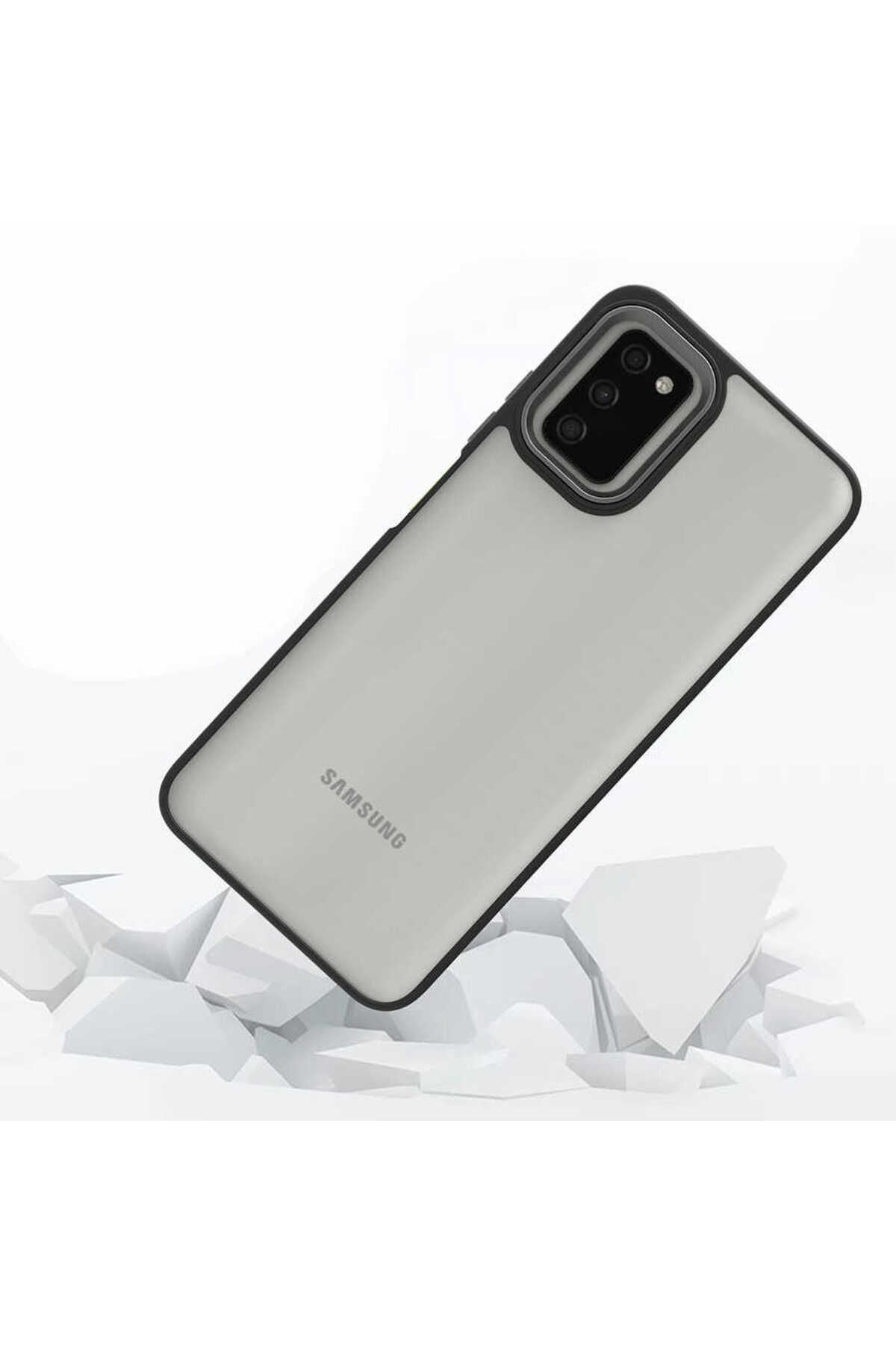 Galaxy A03S Kılıf Zore Flora Kapak - Siyah