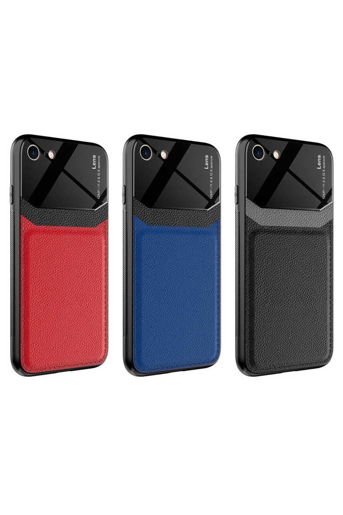 iPhone SE 2020 Kılıf Zore Emiks Kapak - Siyah