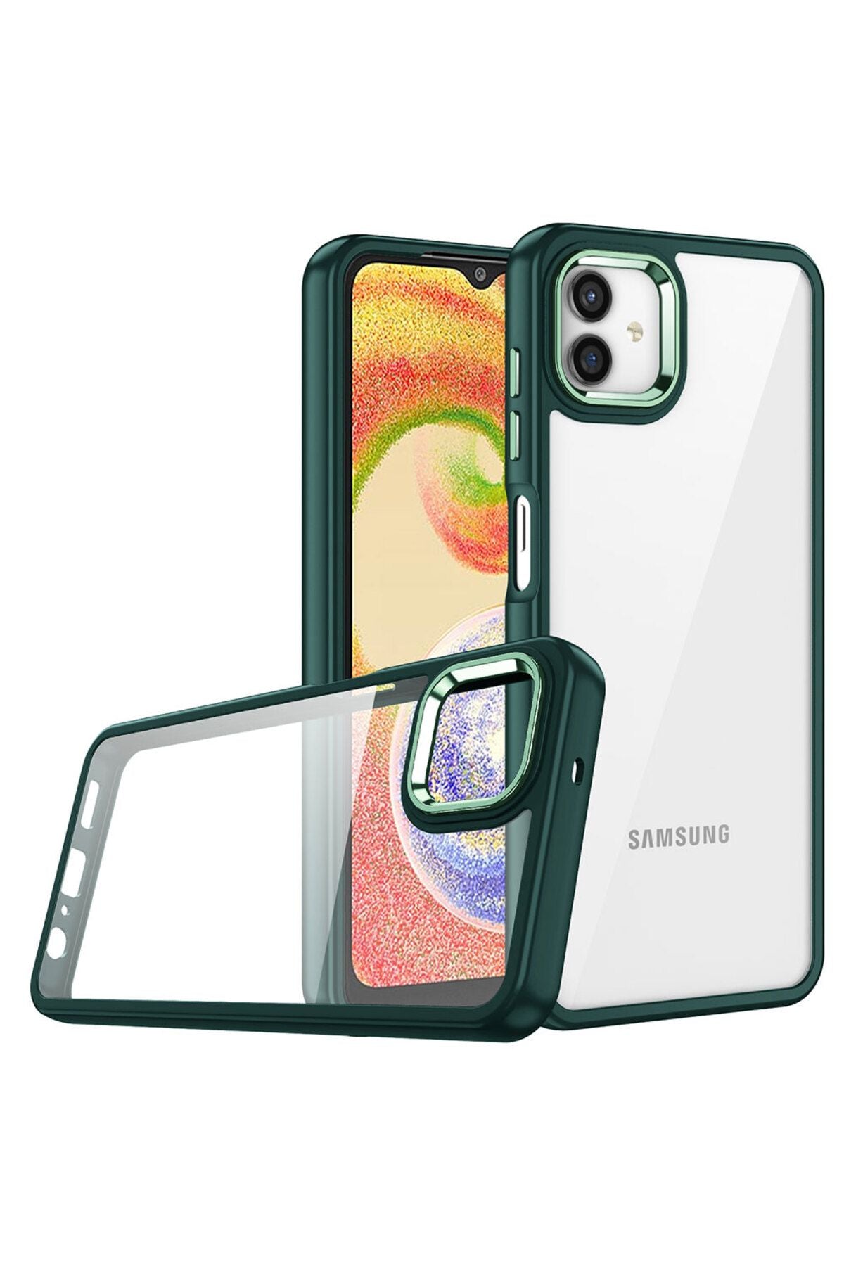 Galaxy A04 Kılıf Zore Flora Kapak - Siyah