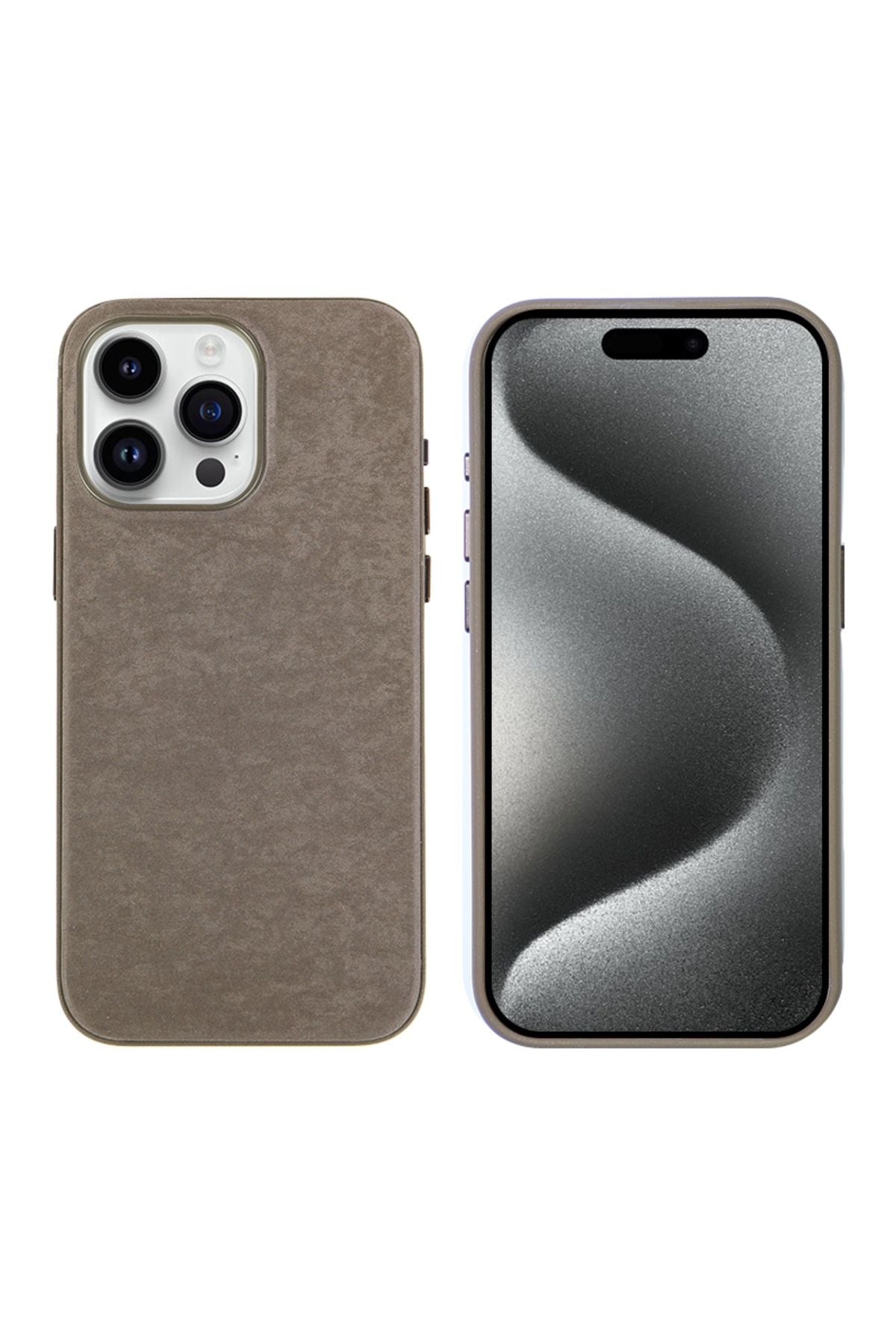 iPhone 15 Pro Max Uyumlu Zore Mikro Fiber Mimoza Kılıf-Mavi