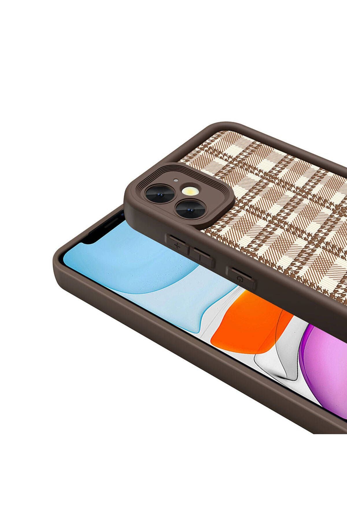 iPhone 11 Kılıf Kamera Korumalı Baskılı Arka Yüzey Zore Klas Kapak - Siyah