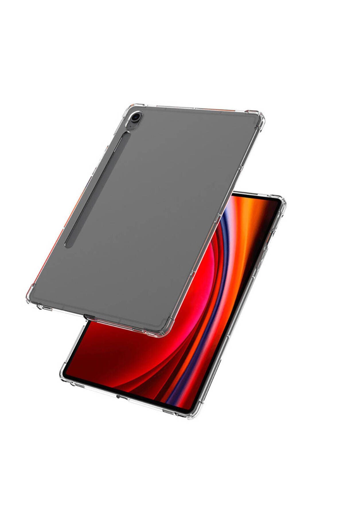 Galaxy Tab S9 FE Kılıf Zore Tablet Nitro Anti Shock Silikon Kapak - Renksiz