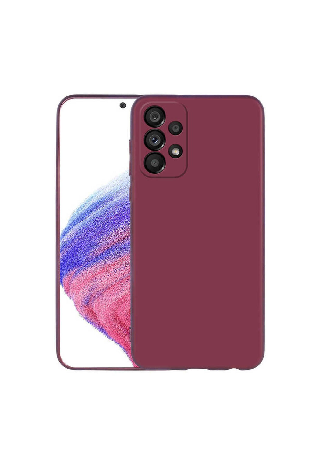 Galaxy A33 5G Kılıf Zore Premier Silikon Kapak - Mürdüm