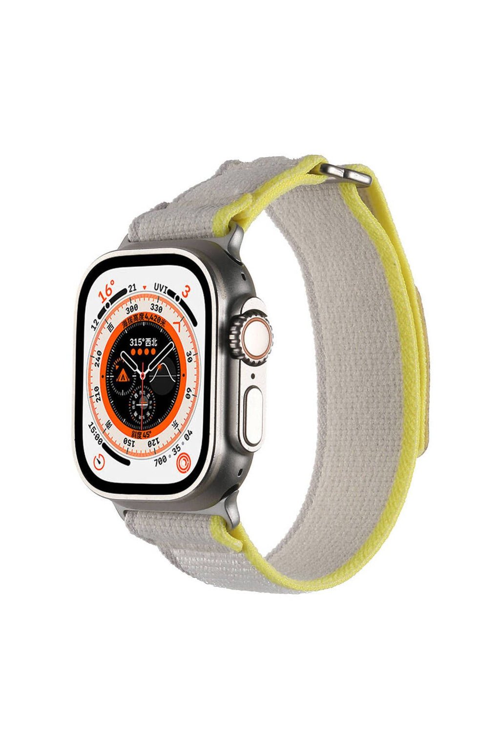 Apple Watch Ultra 49mm Hasır Kordon Zore KRD-106 Strap Kayış-Yeşil