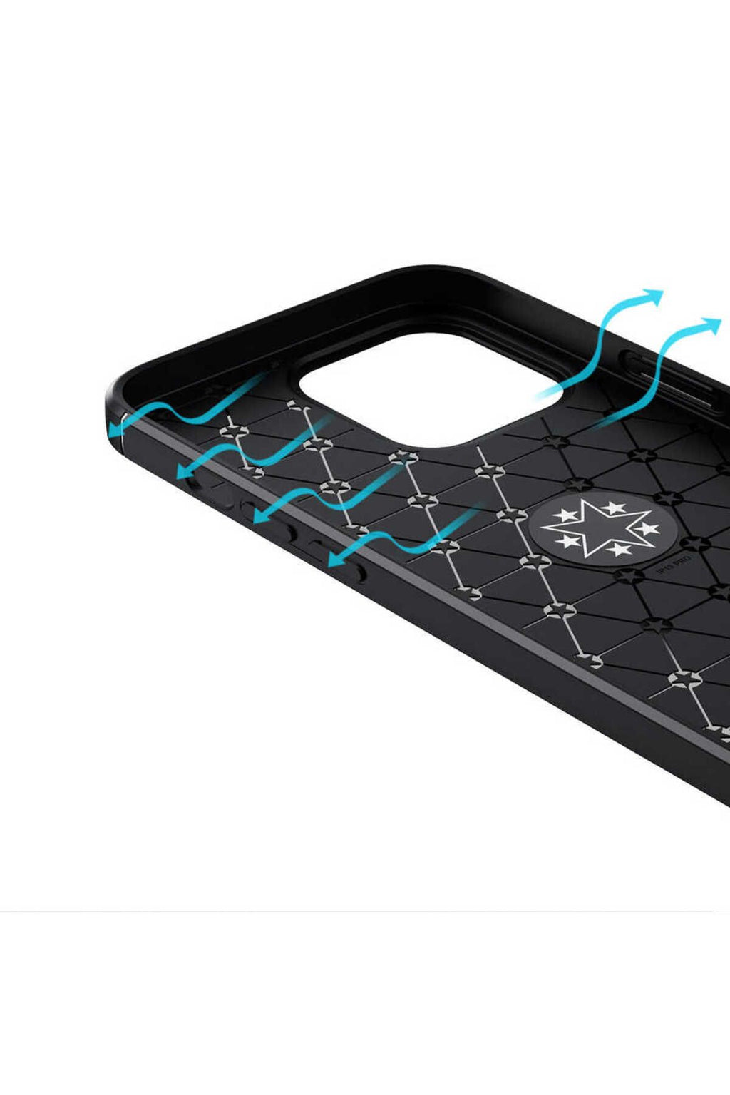 iPhone 14 Pro Uyumlu Zore Ravel Silikon Kılıf-Mavi