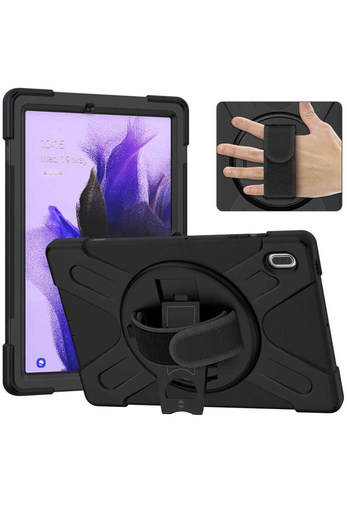 Galaxy Tab S7 FE LTE (T737-T736-T733-T730) Zore Defender Tablet Silikon - Siyah