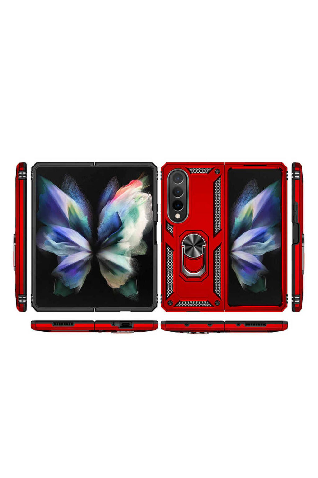 Galaxy Z Fold 4 Uyumlu TQR Vega Kılıf-Siyah