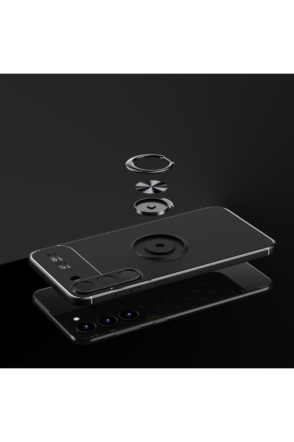 Galaxy S23 Plus Uyumlu Zore Ravel Silikon Kılıf-Siyah