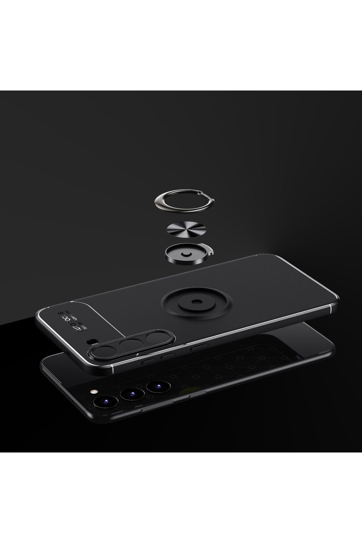 Galaxy S23 Plus Uyumlu Zore Ravel Silikon Kılıf-Siyah