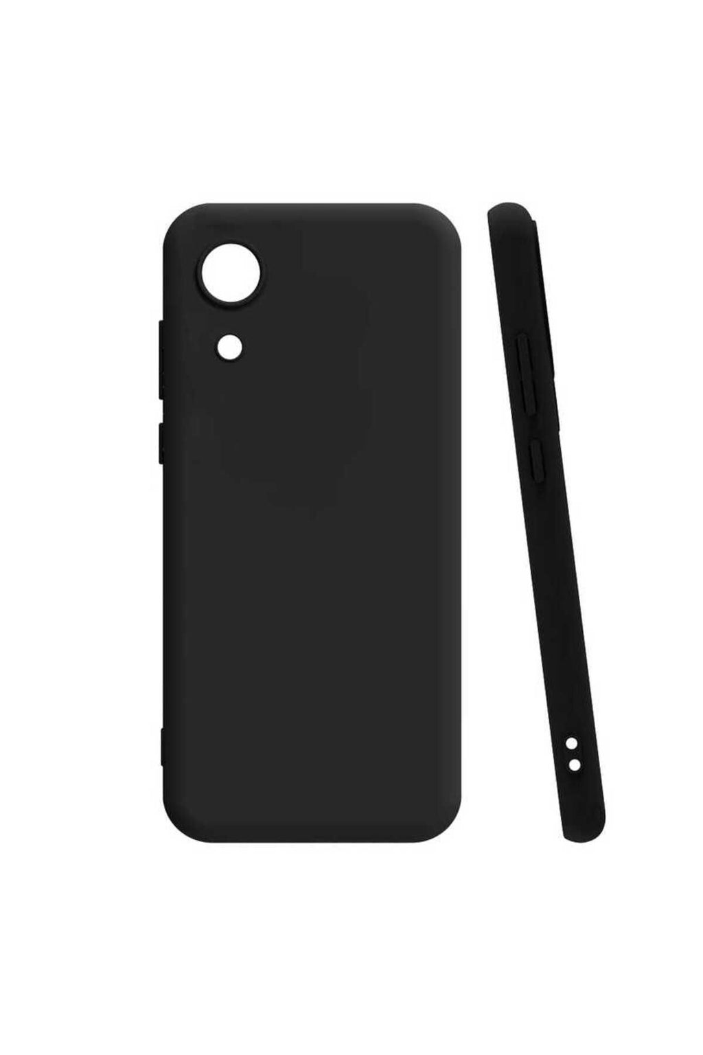 Galaxy A03 Core Kılıf Zore Biye Silikon - Siyah