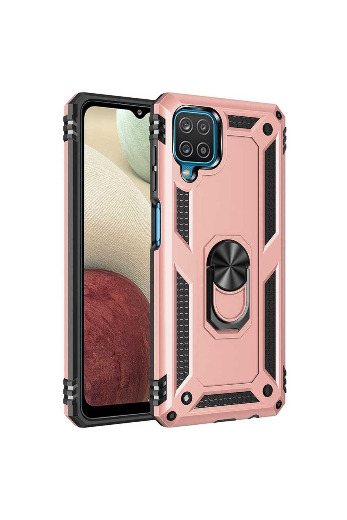 Galaxy A22 4G Kılıf Zore Vega Kapak - Kırmızı