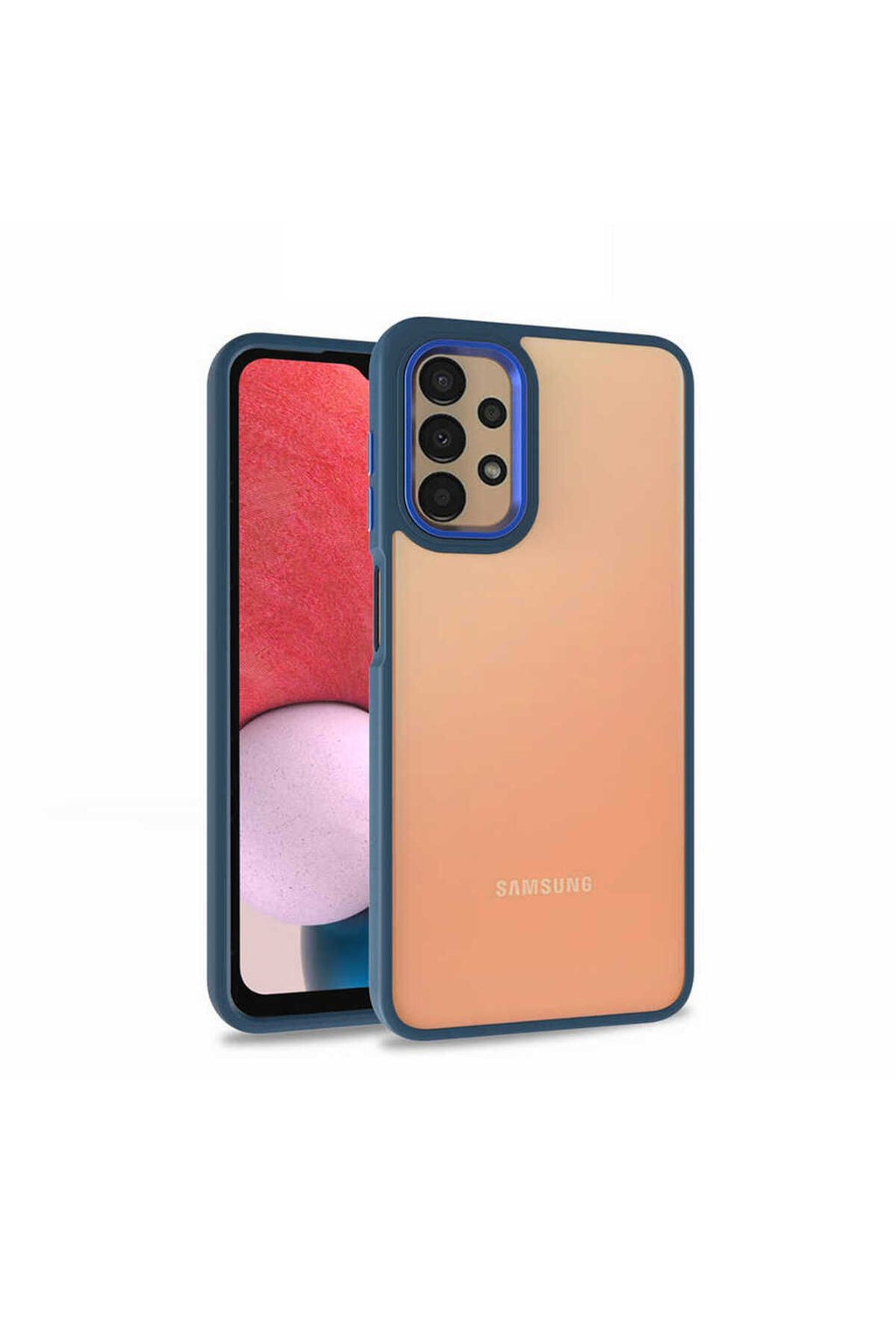 Galaxy A53 5G Kılıf TQR Flora Kapak - Mavi