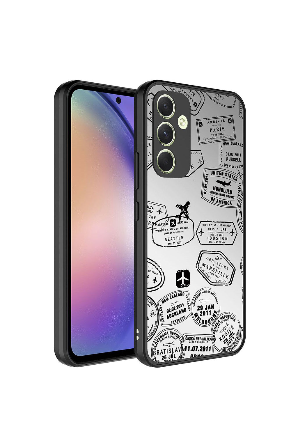 Galaxy A34 Kılıf Aynalı Desenli Kamera Korumalı Parlak Zore Mirror Kapak