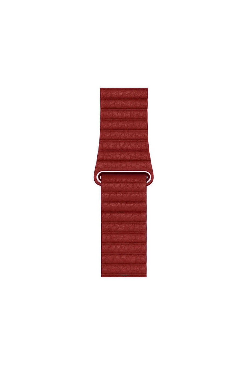 Watch Ultra 49mm Kordon Uyumlu KRD-09 Deri Lop Strap Kayış CLO- Gold